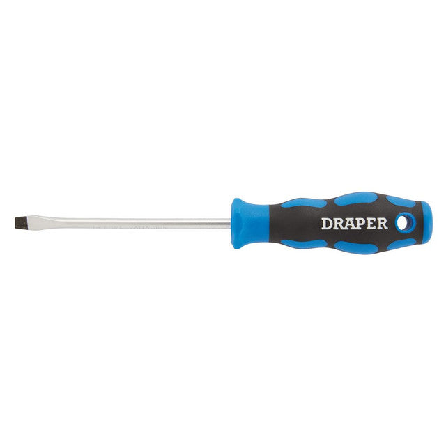 Draper Tools 5.0 x 100mm Plain Slot Screwdriver with Soft Grip Handles 48922