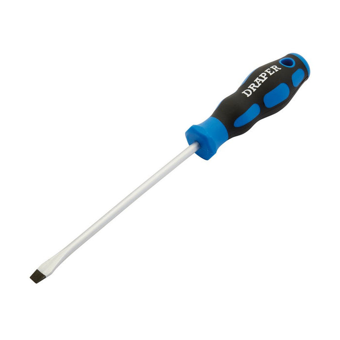 Draper Tools Soft Grip Plain Slot Screwdriver 6.0 x 150mm