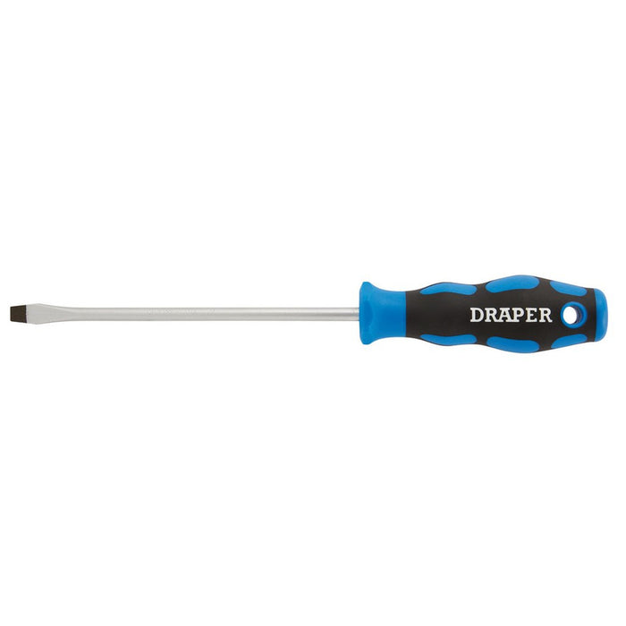 Draper Tools Soft Grip Plain Slot Screwdriver 6.0 x 150mm