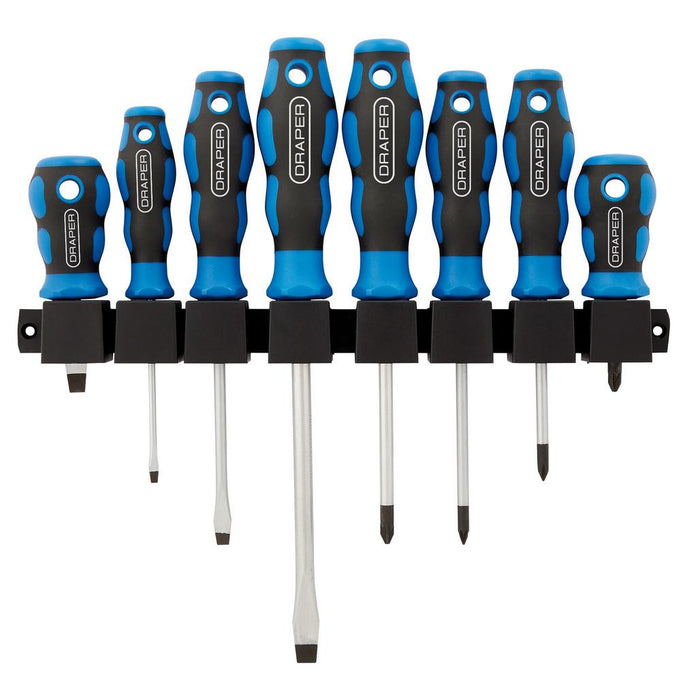 Draper Tools Soft Grip Screwdriver Set 8 Piece 48933