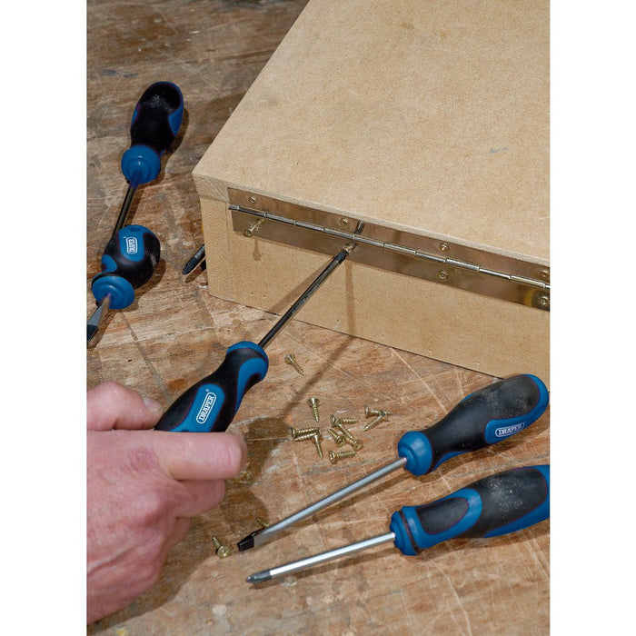 Draper Tools Soft Grip Screwdriver Set 8 Piece 48933
