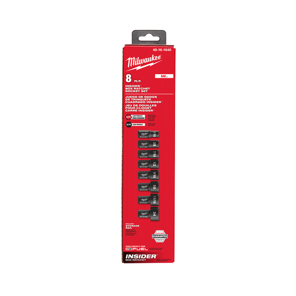 Milwaukee M12 FUEL™ SAE 8pc. INSIDER Pass-Through Socket Set