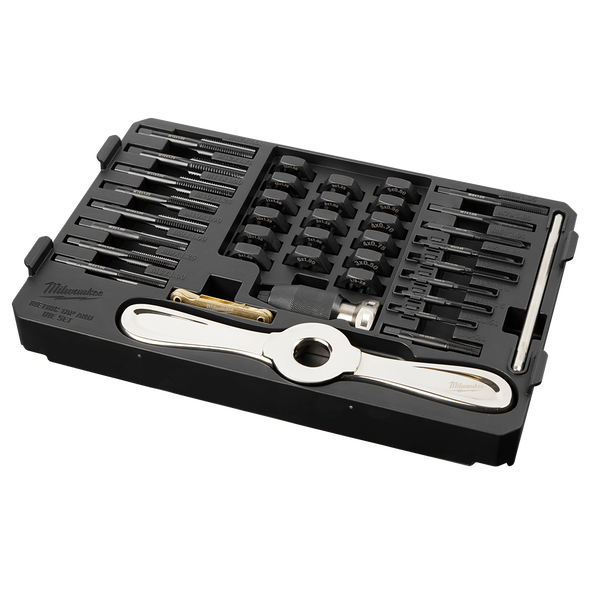 Milwaukee Metric Tap and Die 38 Piece PACKOUT™ Set - High Carbon Steel 49225603