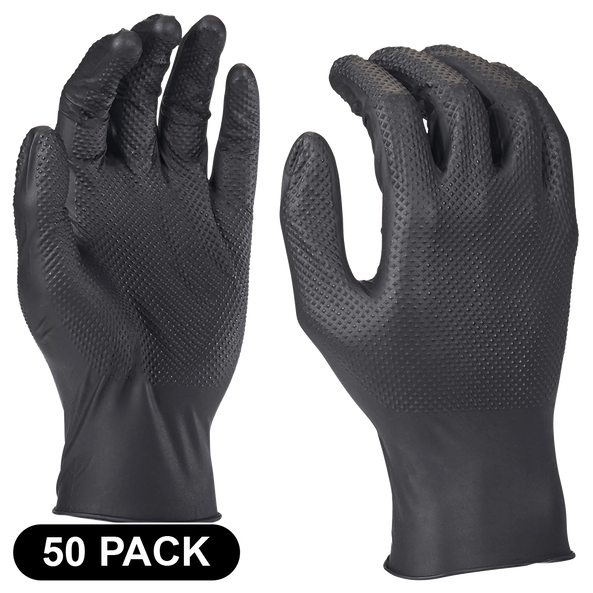 Milwaukee Nitrile Disposable Grip Gloves 50 Pack L 4932493235