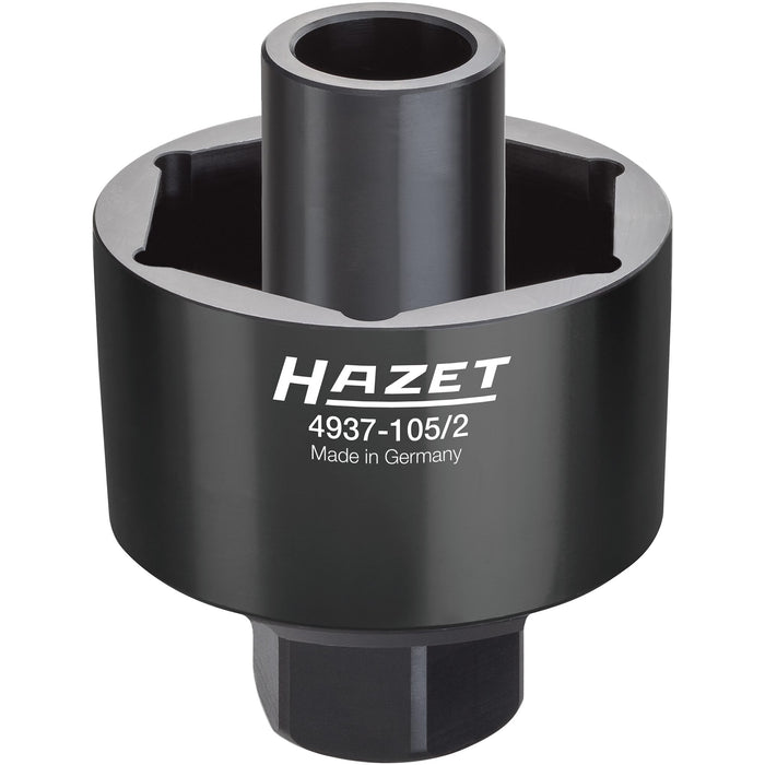 Hazet Commercial Vehicle Axle Nut Socket Set Daf Renault Volvo 4937-105/2 Square, Hollow 25mm (1in) Outside Hexagon Profile 105mm Number Of Tools: 2