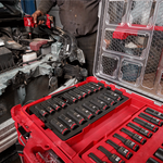 Milwaukee 36 Piece SHOCKWAVE™ Impact Duty Socket 3/8” Drive Set with PACKOUT 49666805