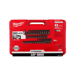 Milwaukee Shockwave™ 3/8in Drive 43PC SAE & Metric Deep 6 Point Impact Socket Set