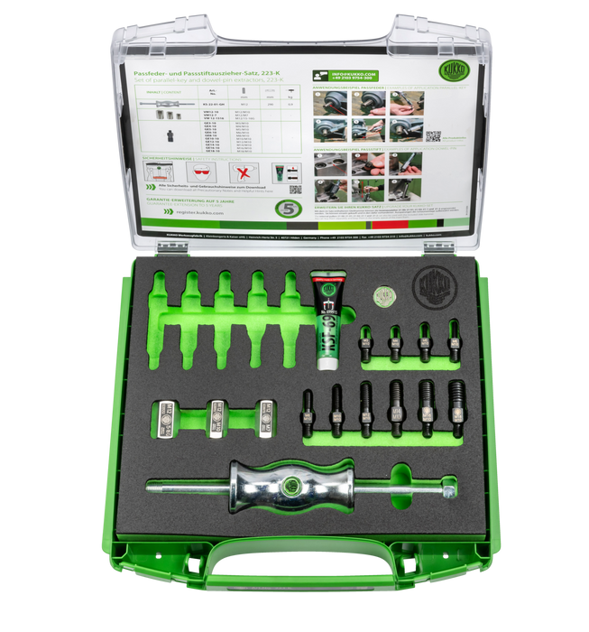 Kukko Key and Dowel Pin Extractor Set