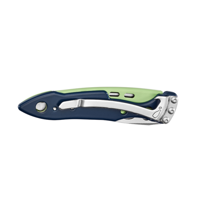 Leatherman Skeletool KB Folding Pocket Knife with Clip 420HC S/S Blade Verdant Box