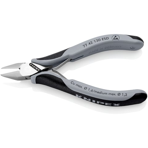 Knipex ESD Diagonal Cutting Nippers 77 42 130 ESD