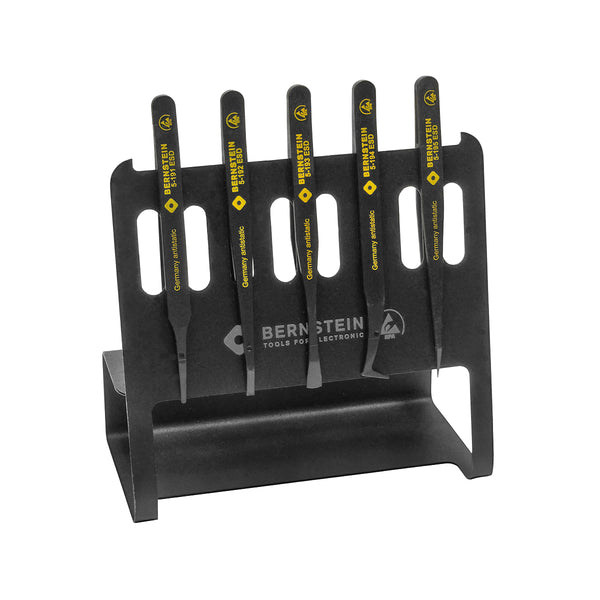 Bernstein ESD Plastic Precision Tweezers Set VARIO 5 Piece