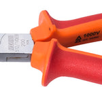 Unior 512/1VDEBI Long Nose VDE Pliers with Side Cutter & Pipe Grip, Bent