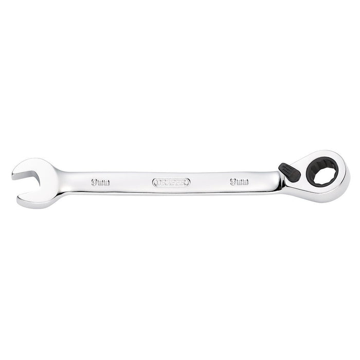 Draper Tools Hi-Torq® Metric Reversible Ratcheting Combination Spanner 9mm 51968