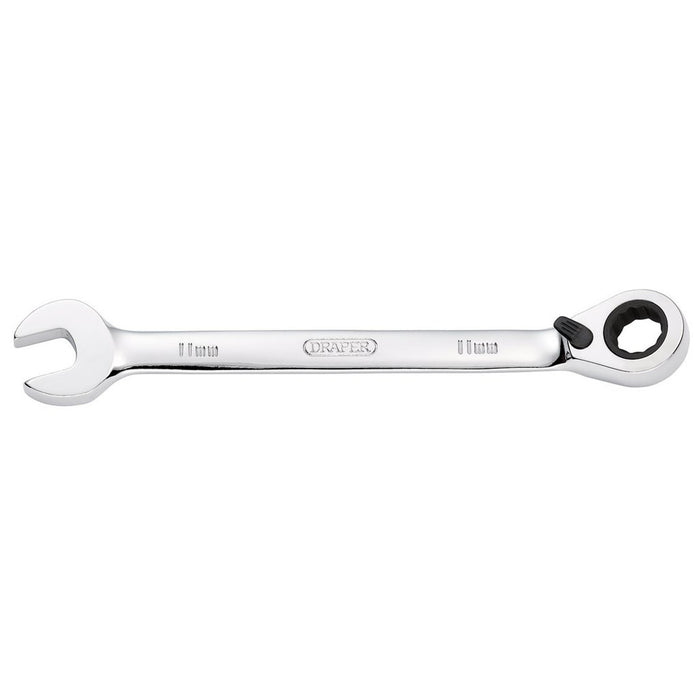 Draper Tools Hi-Torq® Metric Reversible Ratcheting Combination Spanner, 11mm