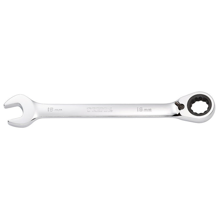 Draper Tools 18mm Draper Hi-Torq® Metric Reversible Ratcheting Combination Spanner 52006