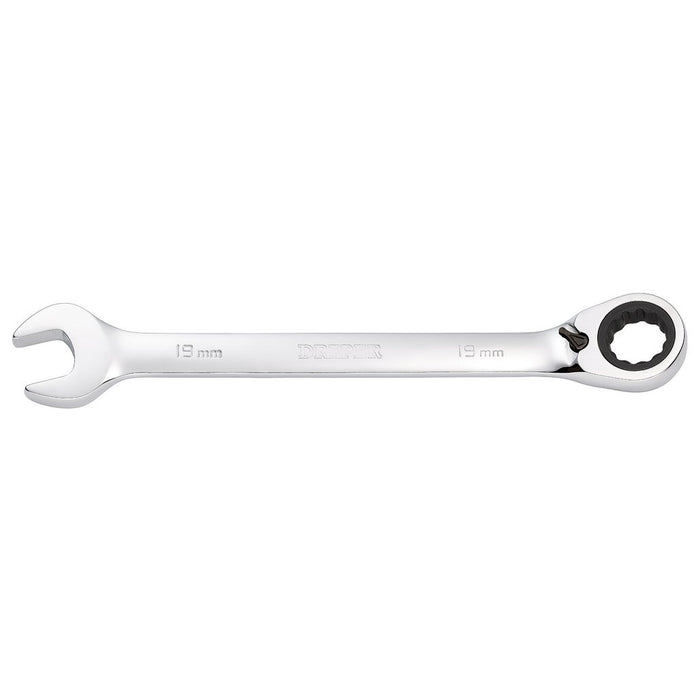 Draper Tools Hi-Torq® Metric Reversible Ratcheting Combination Spanner 19mm 52008
