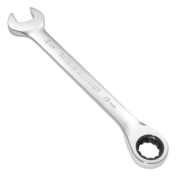 Draper Tools Hi-Torq® Metric Reversible Ratcheting Combination Spanner 19mm 52008