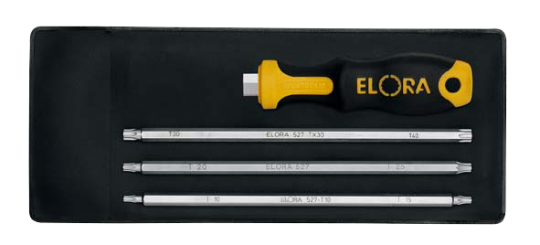 Elora Screwdriver-Set Variant 4 Pce TORX® 527 S4