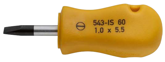 Elora Screwdriver short version plain slot 1.0x5.5 543-IS 60