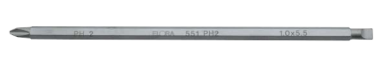 Elora Screwdriver blade Variant plain and cross slot 551-PH 1
