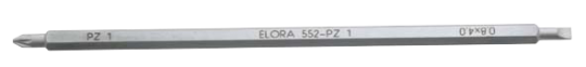 Elora Screwdriver blade Variant plain slot and pozidriv 552-PZ 3