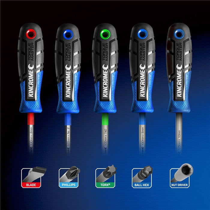 Kincrome Torquemaster Ball - Hex Screwdriver Set 8 Piece