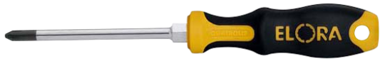 Elora Screwdriver cross slot no.2 with forged hexagon for spanner drive 559-PH 2