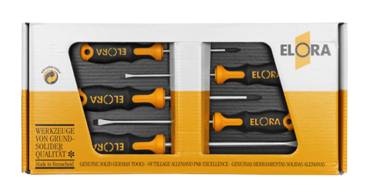 Elora Screwdriver Set plain and cross slot 5 Pce 582 S5-K-2