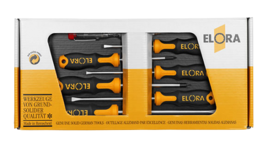 Elora Screwdriver Set plain and cross slot 7 Pce 583 S7-K-2