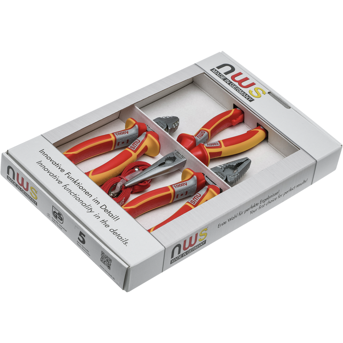 NWS 782 Combined VDE Cutters & Pliers Tool Set 3 Pce