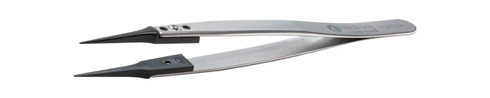 Ideal-Tek Plastic Replaceable Tip Tweezers PEEK Tip Straight Very Fine ESD 130mm