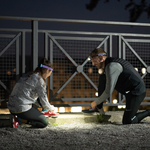 Ledlenser NEO5R 600lm Twin LED Fusion Beam Rechargeable Running Headlamp Blue