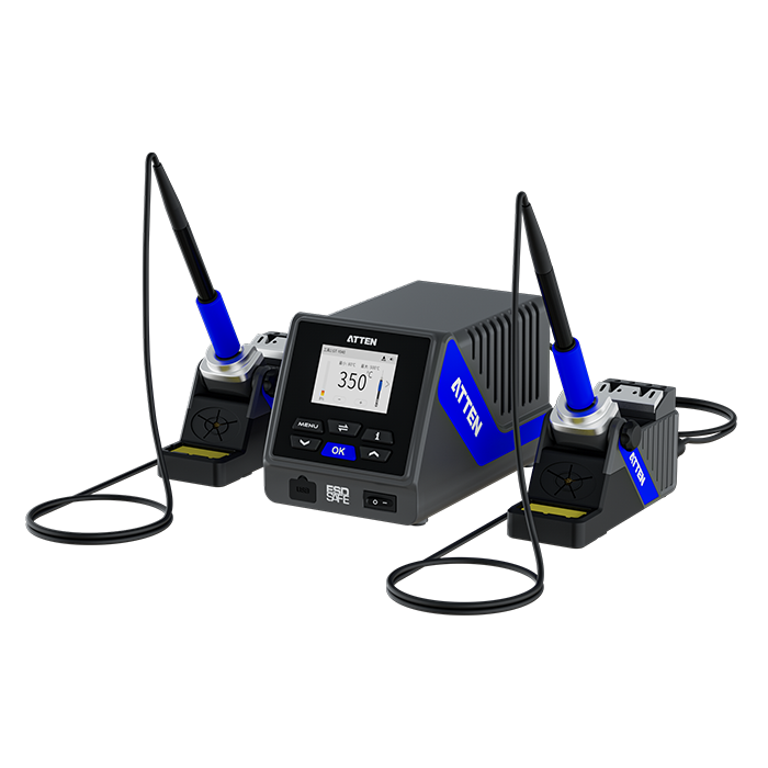 Atten GT-6120B Precision Soldering Station with 2 x GT-Y040 Irons