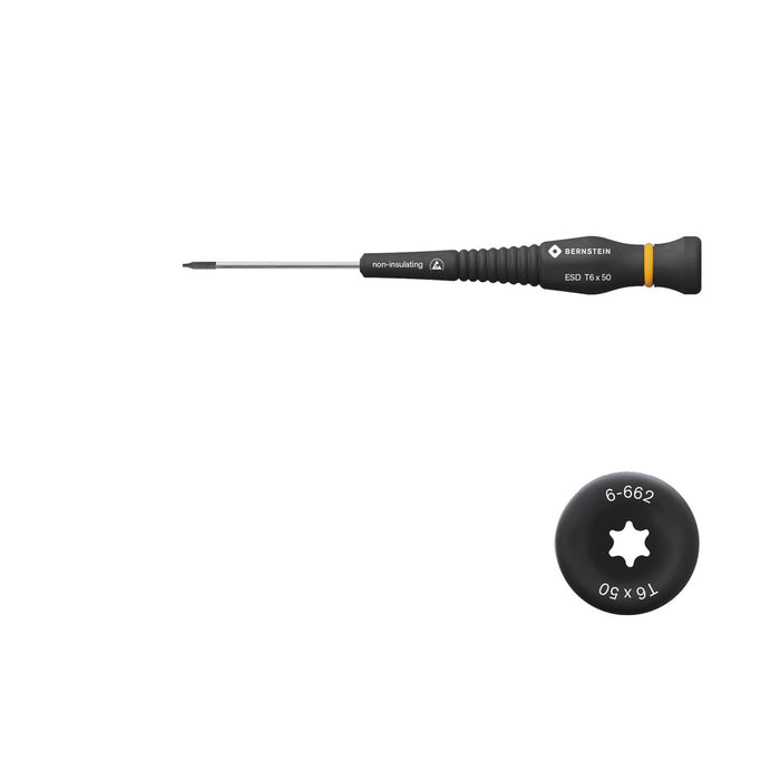 Bernstein Torx Screwdriver 40mm Blade Length Size T6
