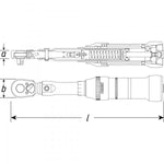 Hazet 1/4in Torque Wrench 6106-1CTCAL 1-6Nm Tolerance 4%