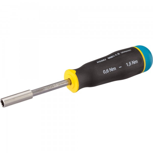 Hazet 3 Pce 1/4in Torque Screwdriver 6001-1.5/3 0.6-1.5Nm Tolerance 10%