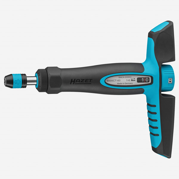 Hazet 1/4" Torque Screwdriver System 6005CT with Sliding T-Handle 1-6Nm 6005CT-60