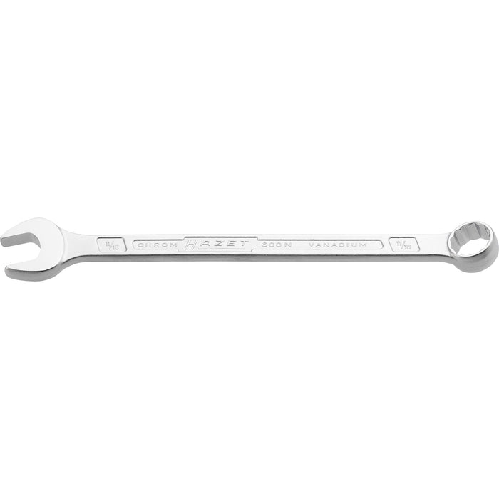 Hazet Combination Wrench 600NA-11/16 Outside 12-Point Profile 11/16in