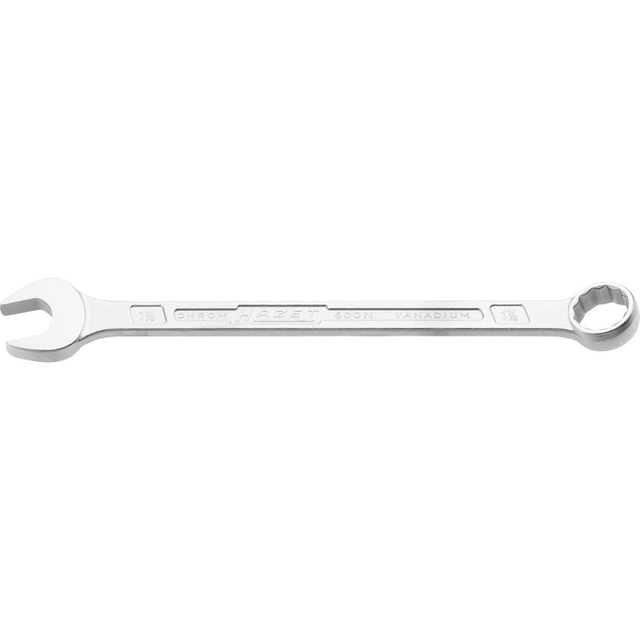 Hazet Combination Wrench 600NA-1.1/8 Outside 12-Point Profile 1.1/8in