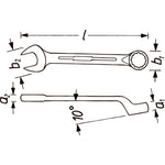Hazet Combination Wrench 603-5.5 Outside Hexagon Profile 5.5mm