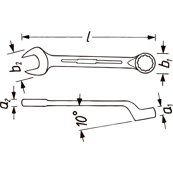 Hazet Combination Wrench 603-5.5 Outside Hexagon Profile 5.5mm