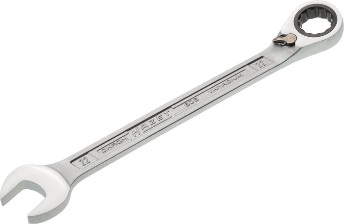 Hazet Ratcheting Combination Wrench 606-22 Outside 12-Point Traction Profile 22mm