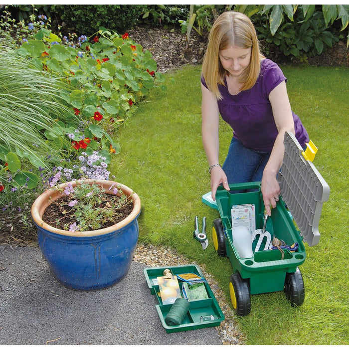 Draper Tools Gardeners Tool Cart and Seat