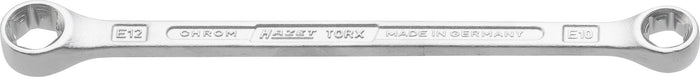 Hazet Torx Double Box-End Wrench 609-E10XE12 Outside Torx Profile E10, E12