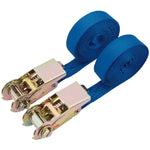 Draper Tools 400kg Ratcheting Tie Down Strap Sets, 4.5m x 25mm 2 Pce