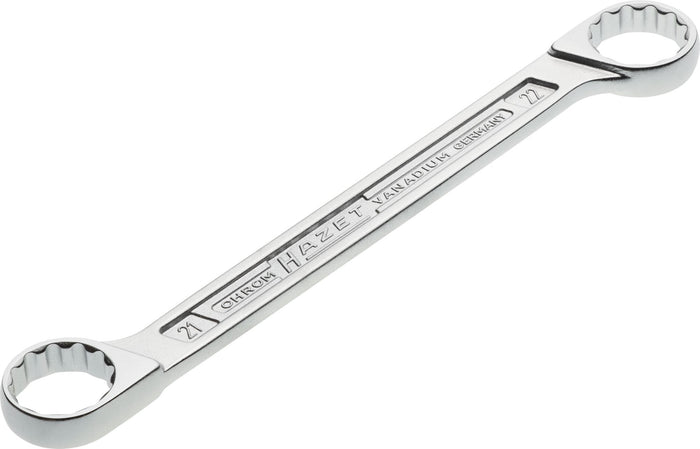 Hazet Double Box-End Wrench 610N-21X22 Outside 12-Point Traction Profile 21 x 22mm
