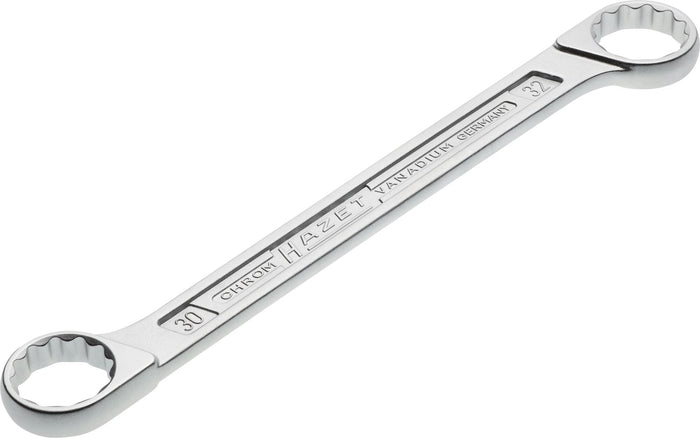 Hazet Double Box-End Wrench 610N-30X32 Outside 12-Point Traction Profile 30 x 32mm