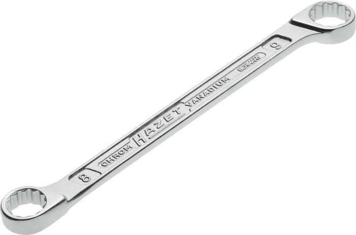 Hazet Double Box-End Wrench 610N-8X9 Outside 12-Point Traction Profile 8 x 9mm