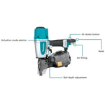Makita Pneumatic 32-65mm Construction Coil Nailer