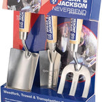 Spear & Jackson Neverbend Stainless Steel Trowel, Fork & Transplanting Trowel Set